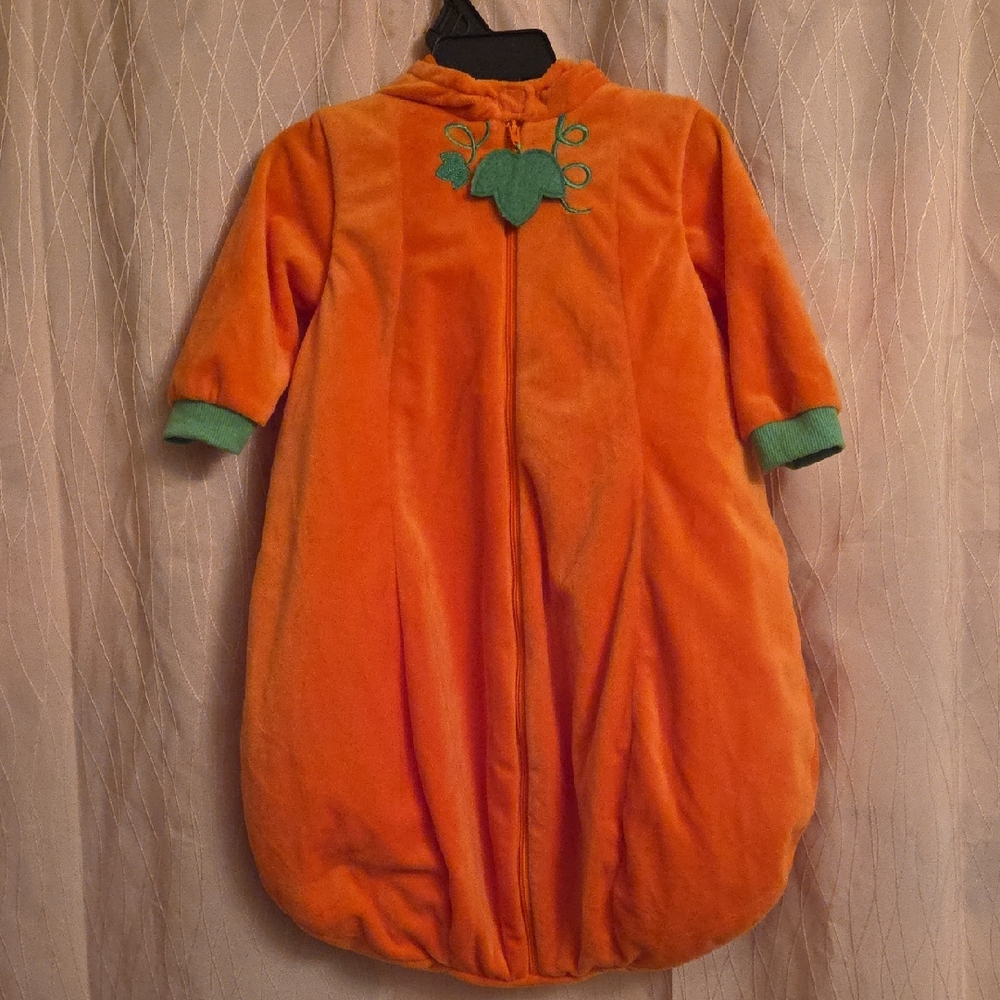 Cozy Orange Sleep Sack with‎ Green Trim